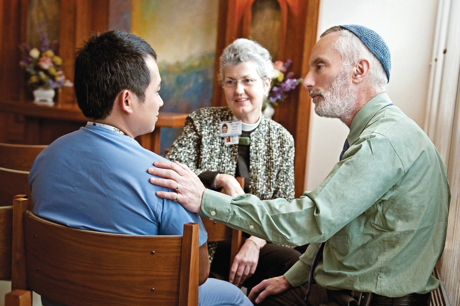 Rabbinic Pastor caring for client
